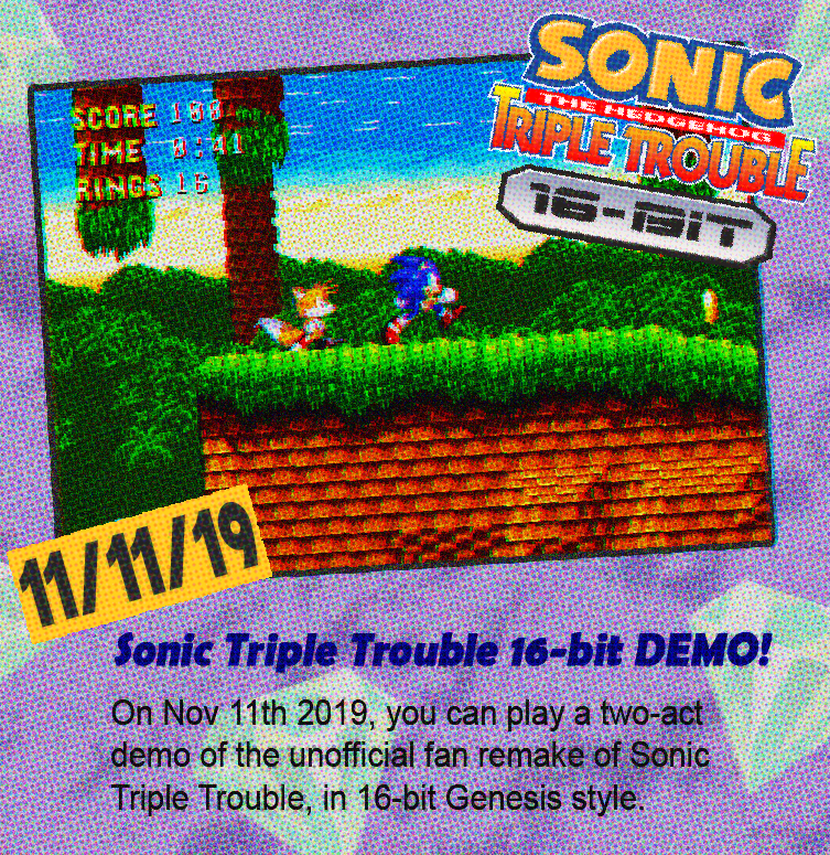 Sonic Triple Trouble 16 Bit Box Art 7539