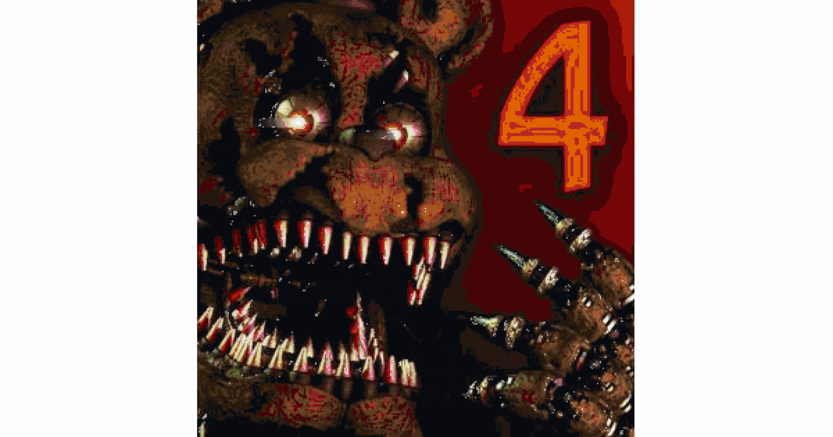 Scottsworld on Game Jolt "fnaf 4 logo in minecraft pixel Scottsworld on Game Jolt "fnaf 4 logo in minecraft pixel