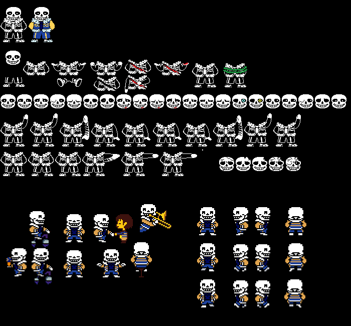 Sans and papyrus sprites for game - OuterTale : Sans left in hell ...