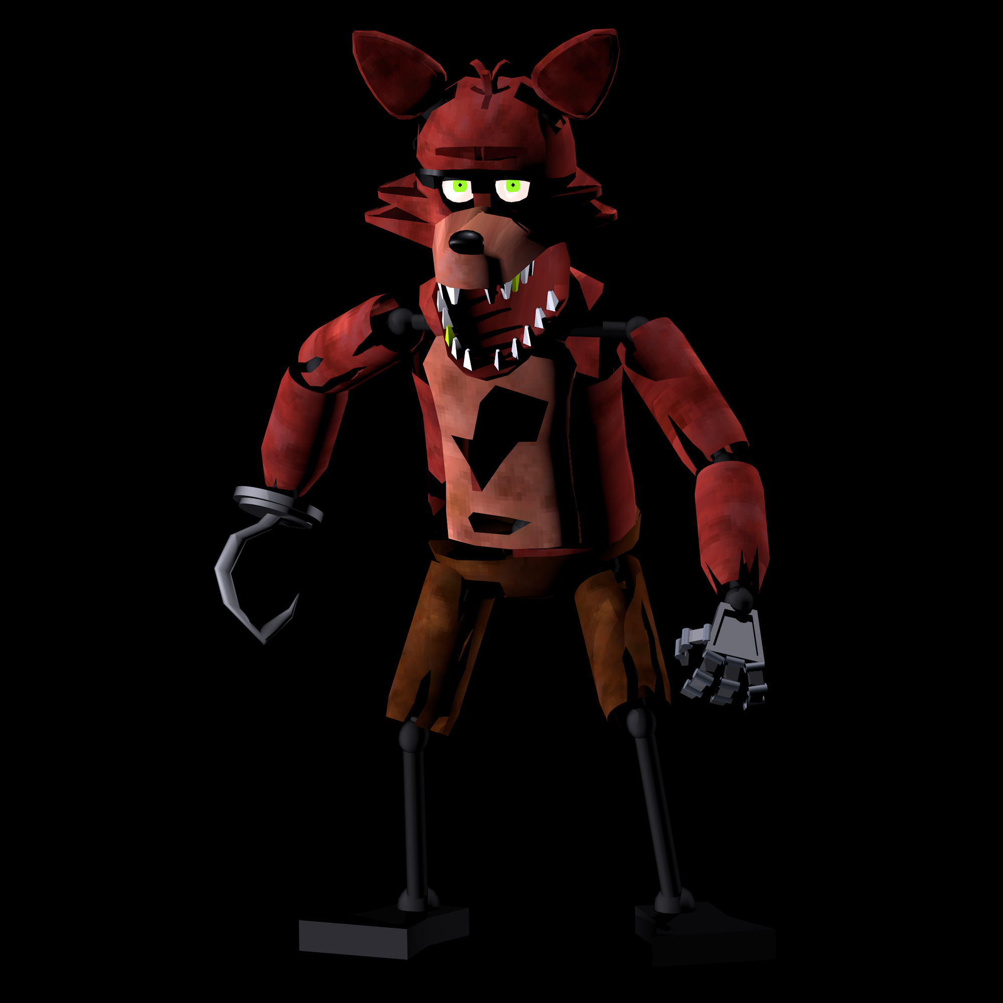 Foxy The Pirate Fox PS1 Model - Five Nights At Freddy's | PS1 by BrK ...