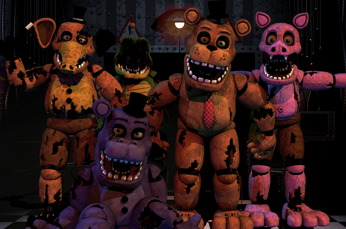 Спасаются от аниматроников. АНИМАТРОНИКИ Withered mediocre. АНИМАТРОНИКИ Withered mediocre Бегемот. FNAF 6 mediocre Melodies. АНИМАТРОНИКИ Мистер Гиппо.