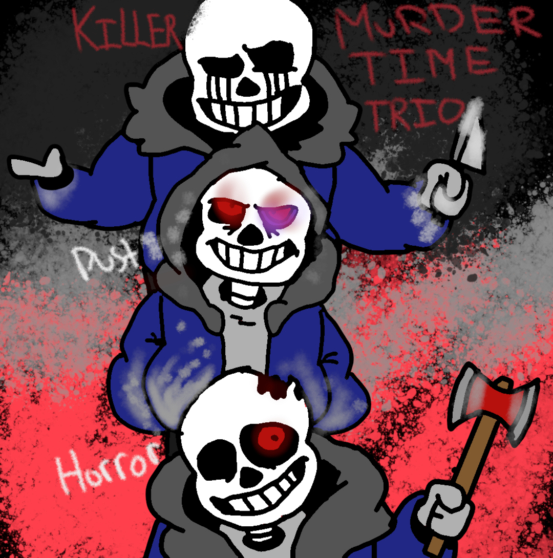 МЕРДЕР тайм трио. Undertale Murder time Trio.