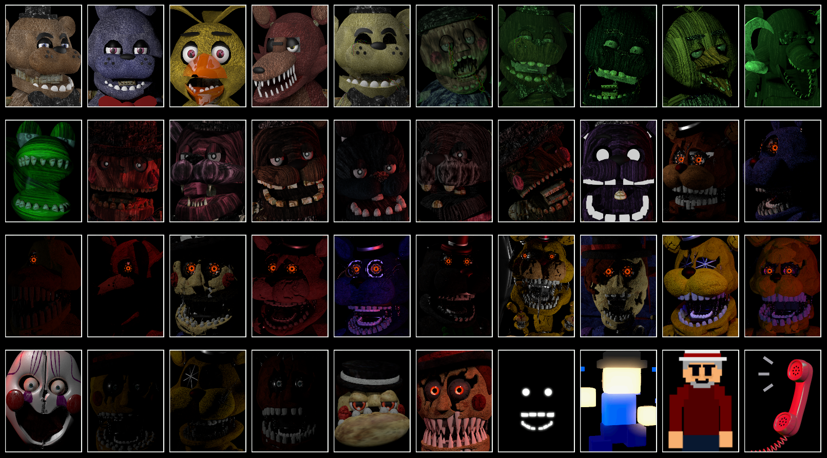 Фнаф ультра кастом. Ultra Custom Night Freddy. Ultra Ultimate Custom Night. Ultimate Custom Night Roster. Ultimate Custom Night all Animatronics.