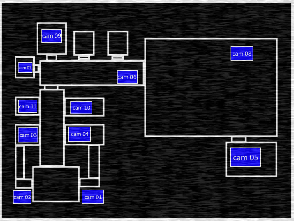 fnaf 1 camera map with screen background