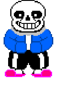 undertale sans colored sprite