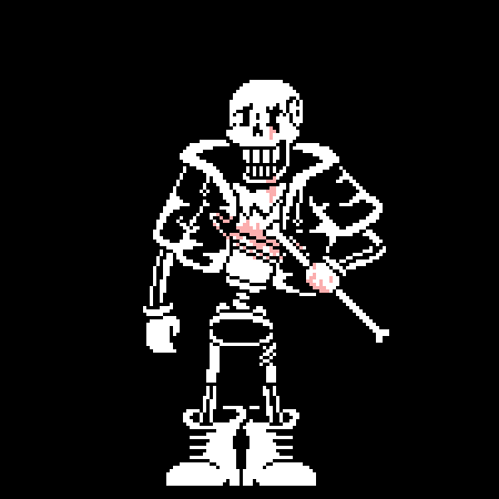 UnderGore Papyrus Design original papyrus sprite by toby fox edited ...