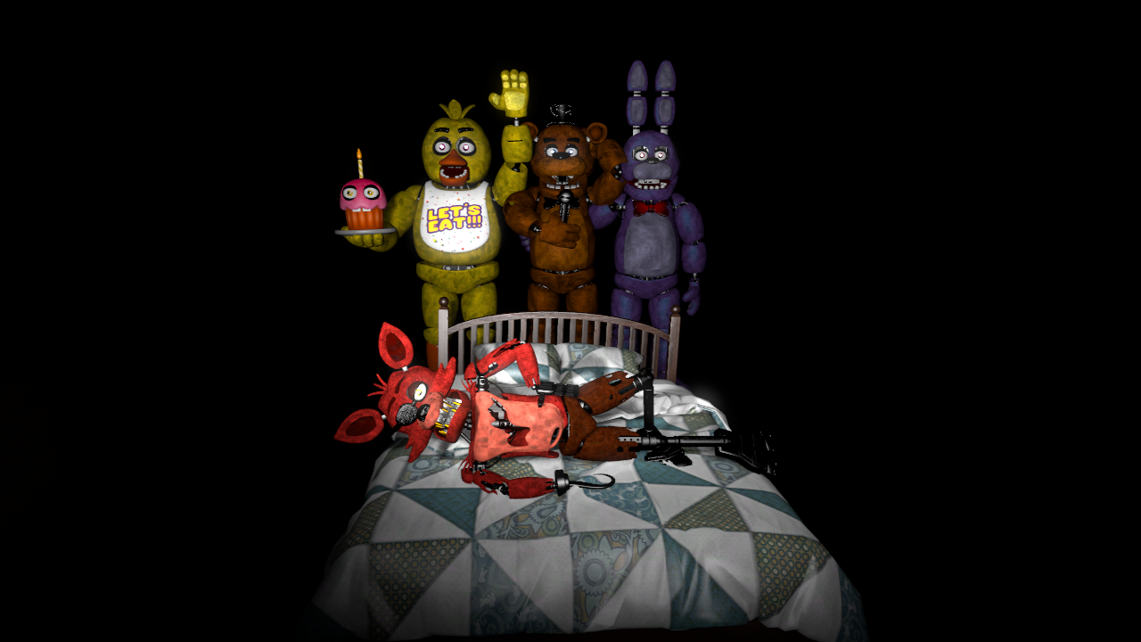 MapleFox_ on Game Jolt "original gang in Fnaf 4 [SFM]"