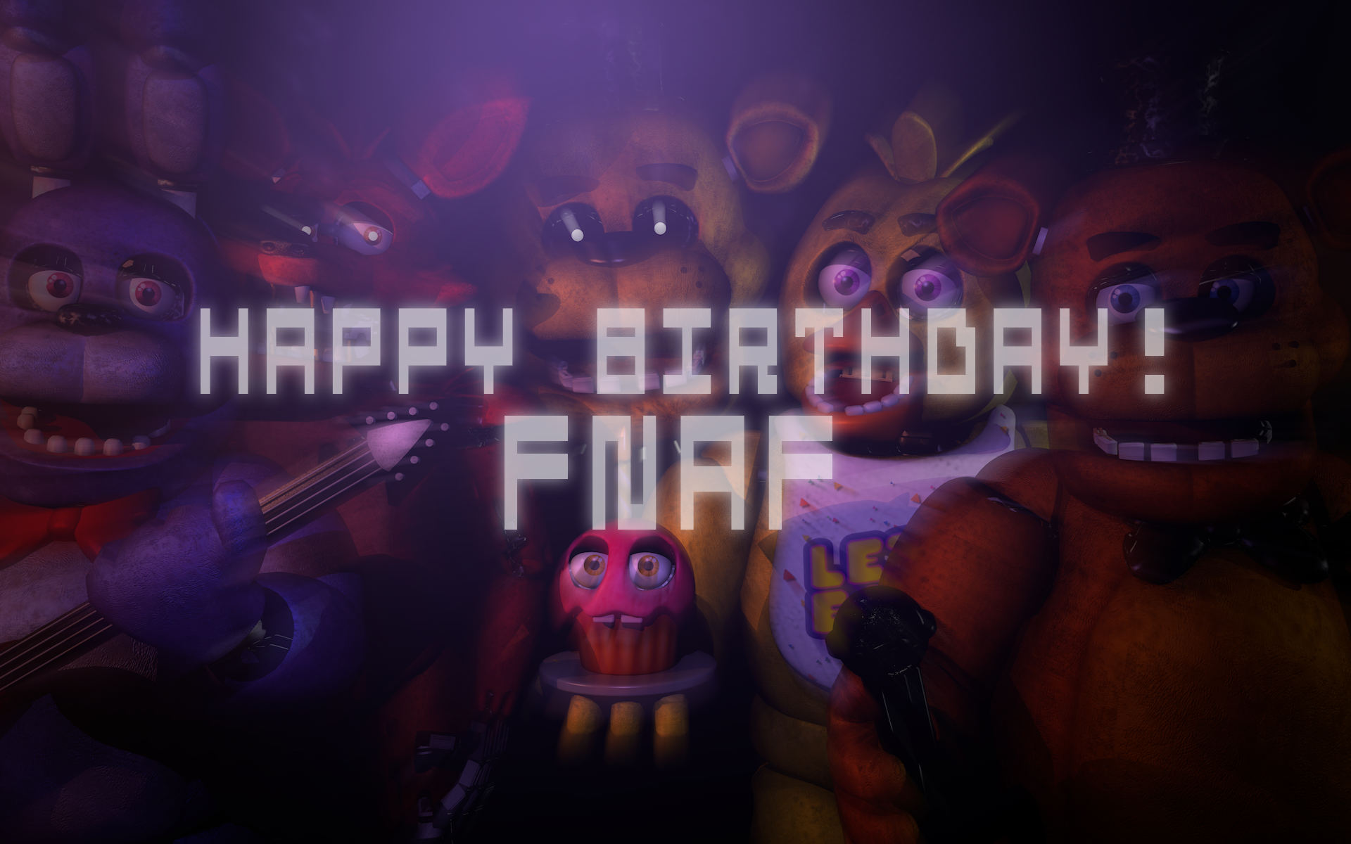 FearStudio On Game Jolt: "HAPPY BIRTHDAY FNAF POSTER"