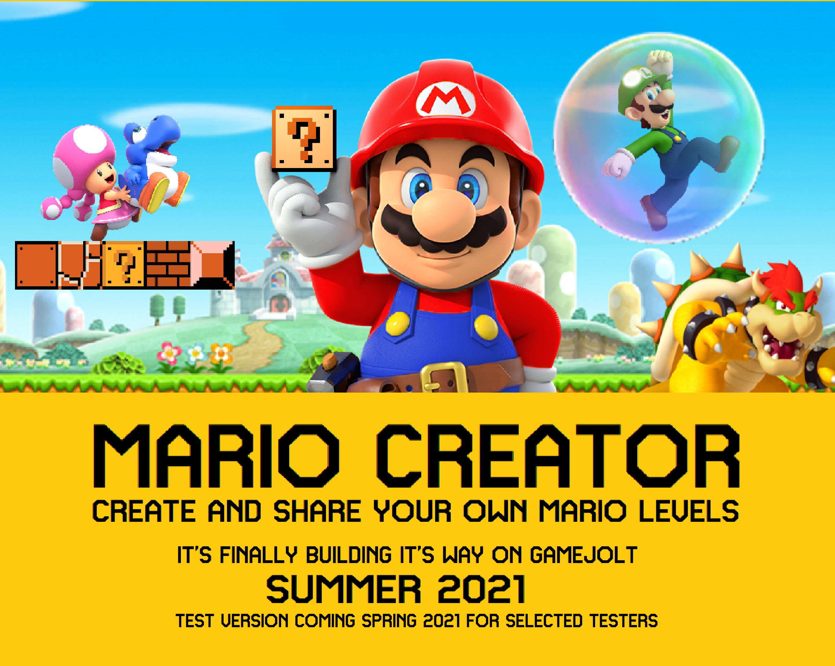 It's official, Mario Creator will officialy build it's way to Gamej