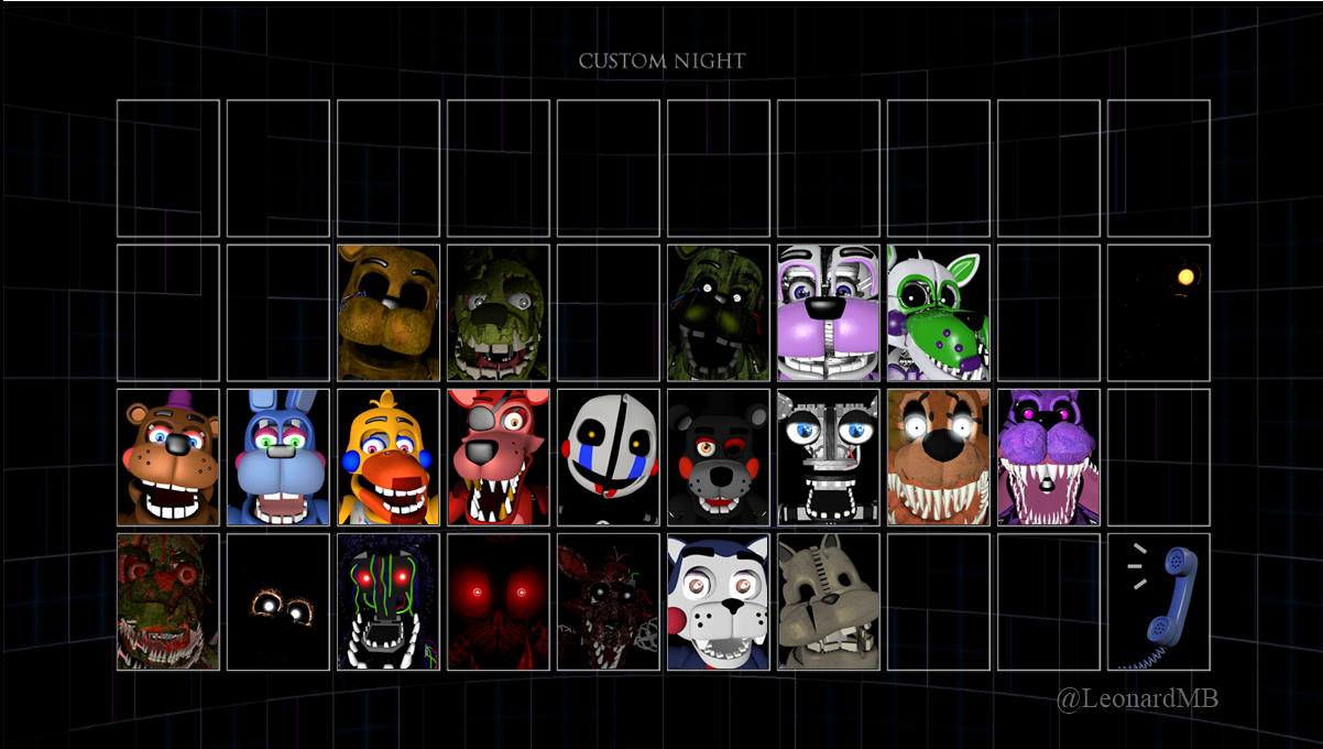 Ultimate Costume Night. Custom Night. Управление Ultimate Custom Night. Управление ФНАФ кастом Найт.