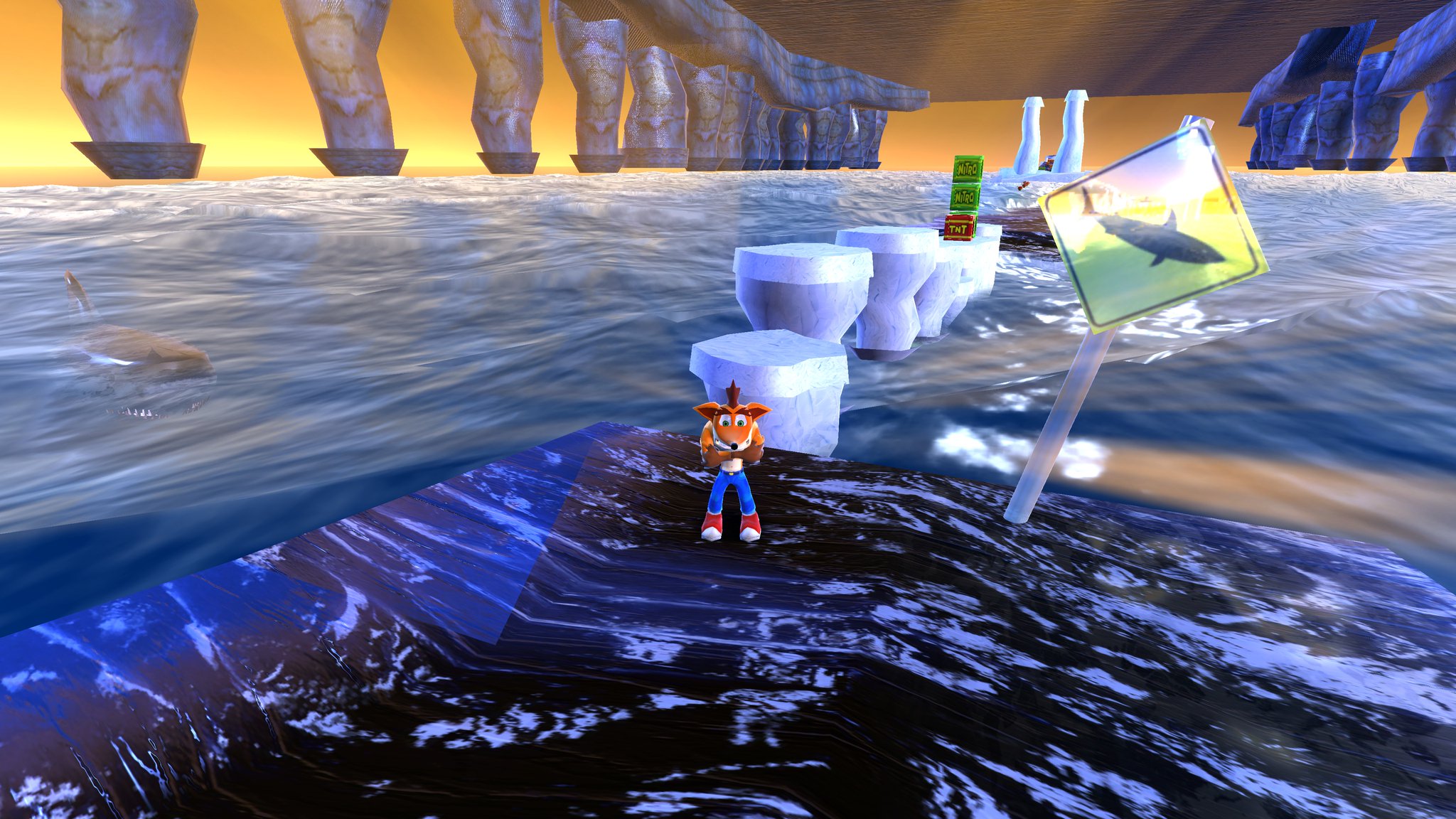 New Snow Level ! Crash Bandicoot World by AliAlhakeem Game Jolt